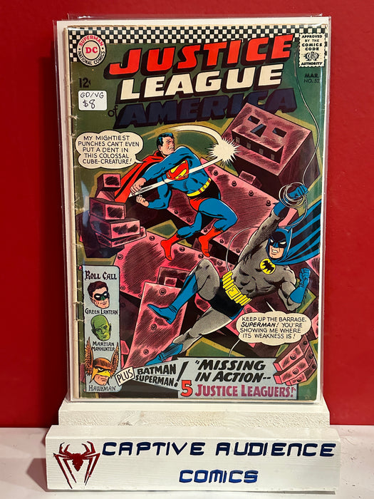 Justice League of America, Vol. 1 #52 - GD/VG