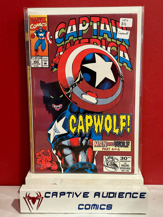 Captain America, Vol. 1 #405 - Capwolf - VF+