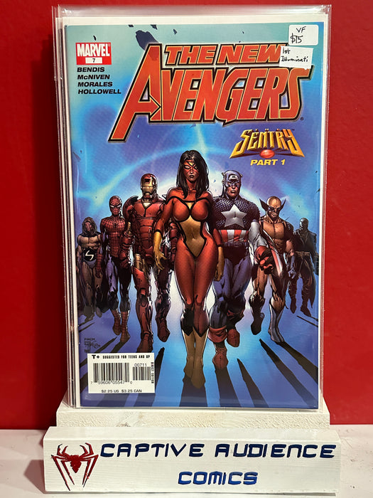 New Avengers, Vol. 1 #7 - 1st Illuminati - VF