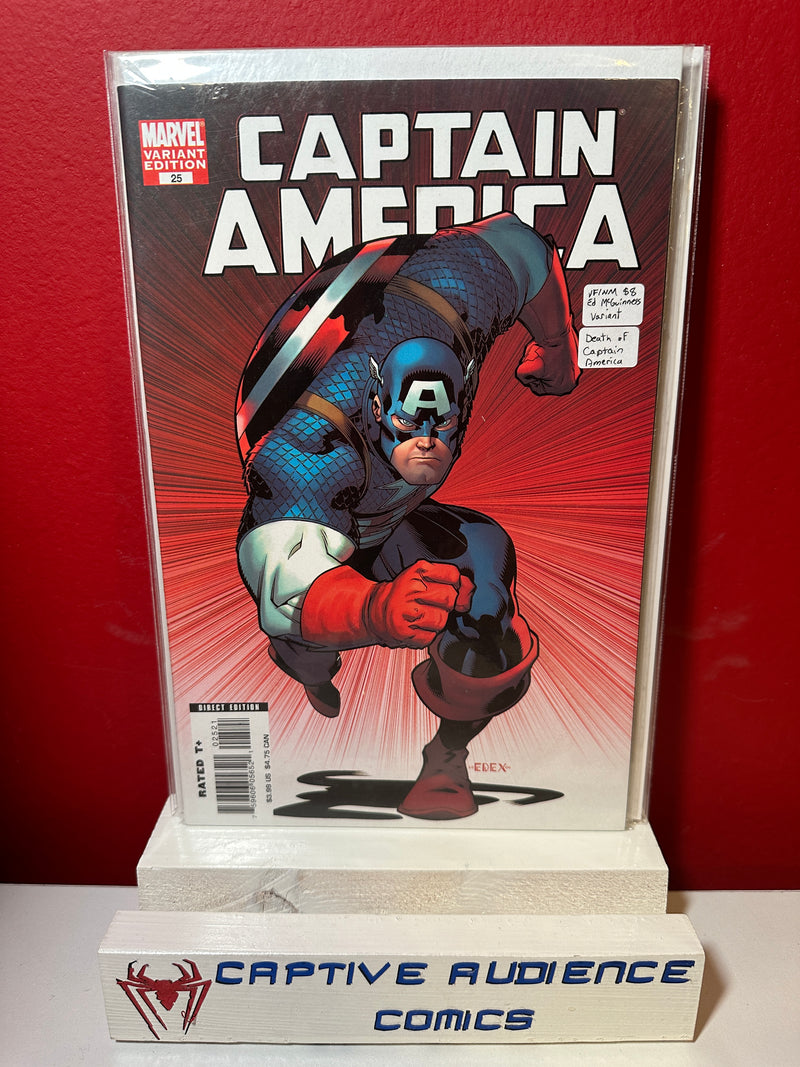 Captain America, Vol. 5 #25 - Ed McGuinness Variant - Death of Captain America - VF/NM