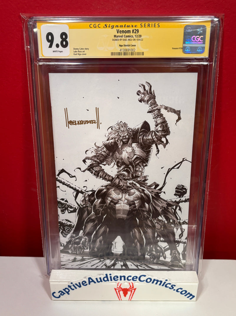 Venom, Vol. 4 #29 - Kael Ngu Sketch Virgin Signed Kael Ngu - CGC 9.8