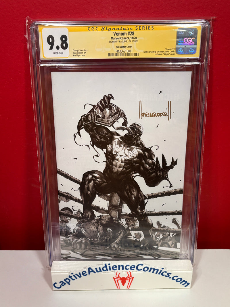 Venom, Vol. 4 #28 - Sketch Virgin Signed by Kael Ngu - CGC 9.8