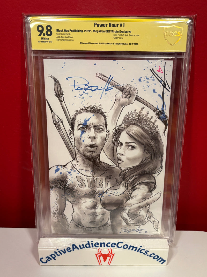 Power Hour #1 - MegaCon Virgin Signed Lucio Parrillo & Carla Cohen - CBCS (Not CGC) 9.8