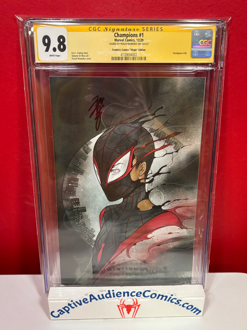 Champions, Vol. 2 #1 - Peach Momoko Virgin Signed Peach Momoko - CGC 9.8