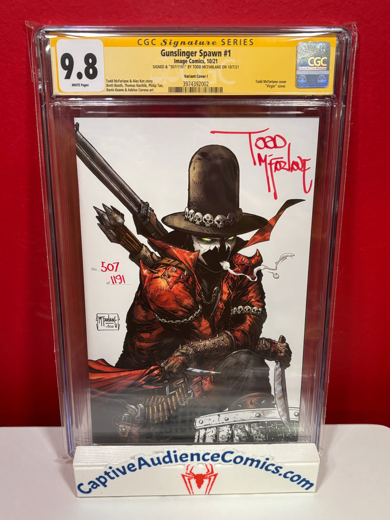 Gunslinger Spawn #1 - Todd McFarlane 1:250 Virgin Signed Todd McFarlane - CGC 9.8