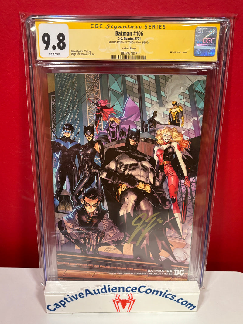 Batman, Vol. 3 #106 - Wraparound Virgin Signed James Tynion - CGC 9.8