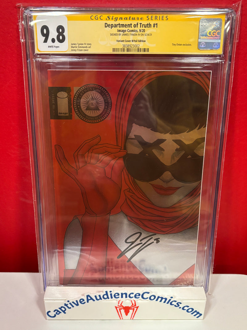 Department of Truth #1 - Foil Variant B Ltd 75 Signed James Tynion - CGC 9.8