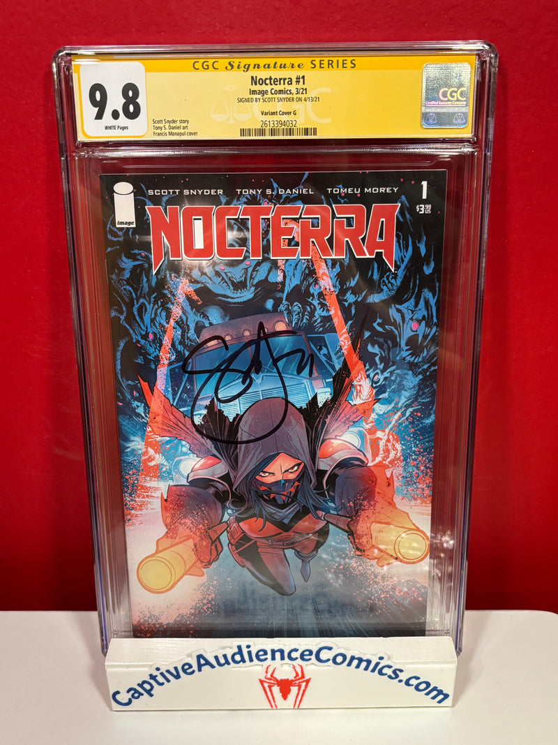 Nocterra #1 - Francis Manapul Variant Signed by Scott Snyder - CGC 9.8