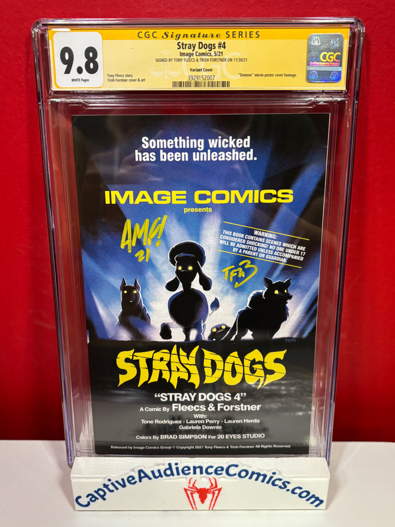 Stray Dogs #3 - Demons Variant Signed Tony Fleecs & Trish Forstner - CGC 9.8