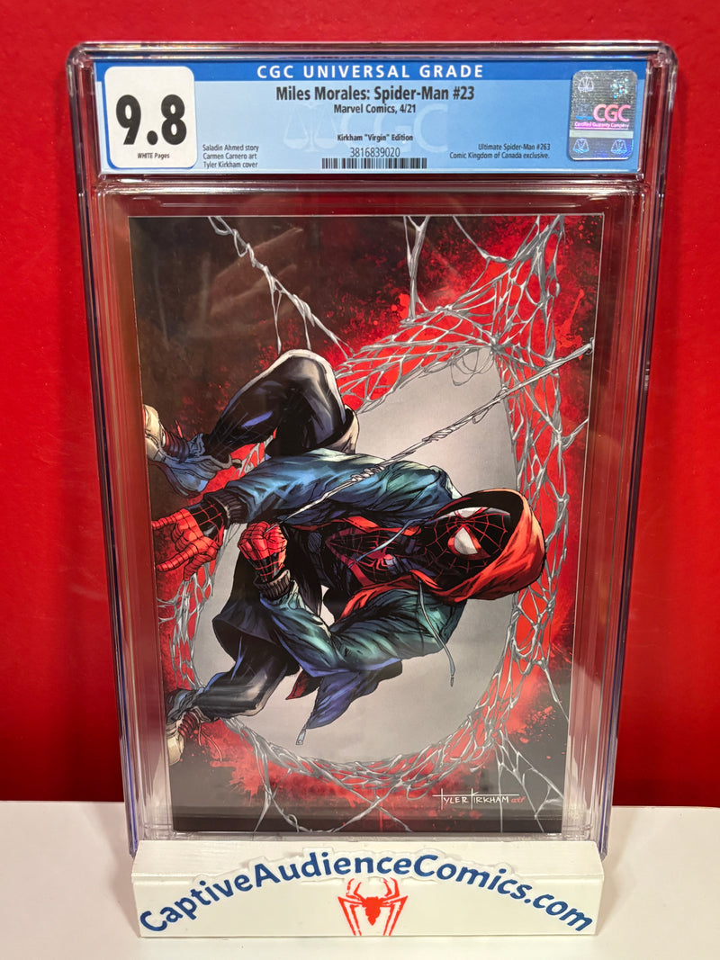 Miles Morales: Spider-Man, Vol. 1 #23 - CKC Tyler Kirkham Virgin - CBCS (Not CGC) 9.8