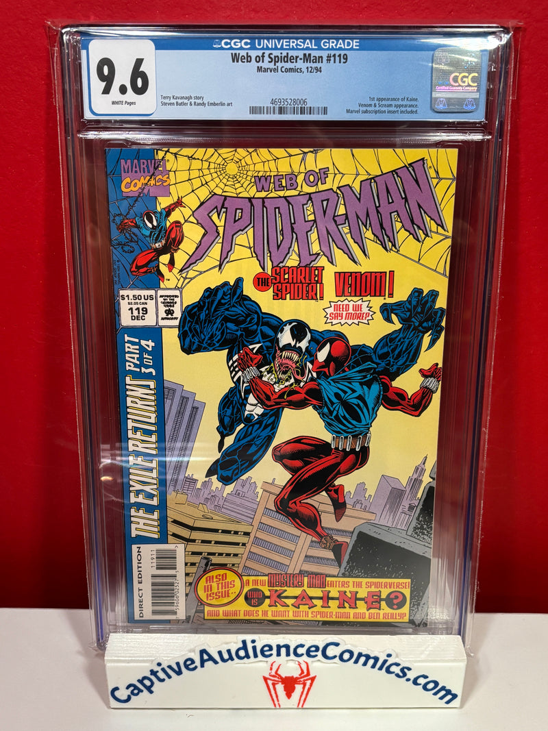 Web of Spider-Man, Vol. 1 #119 - 1st Kaine - CGC 9.6