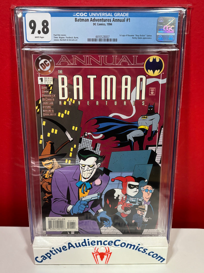 Batman Adventures Annual #1 - 1st Roxy Rocket & 3rd Harley Quinn - CGC 9.8