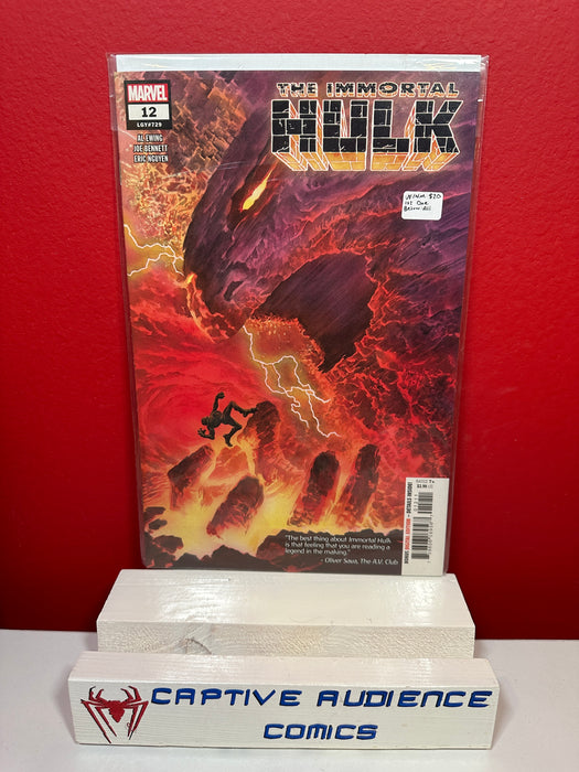 Immortal Hulk #12 - 1st One-Below-All - VF/NM