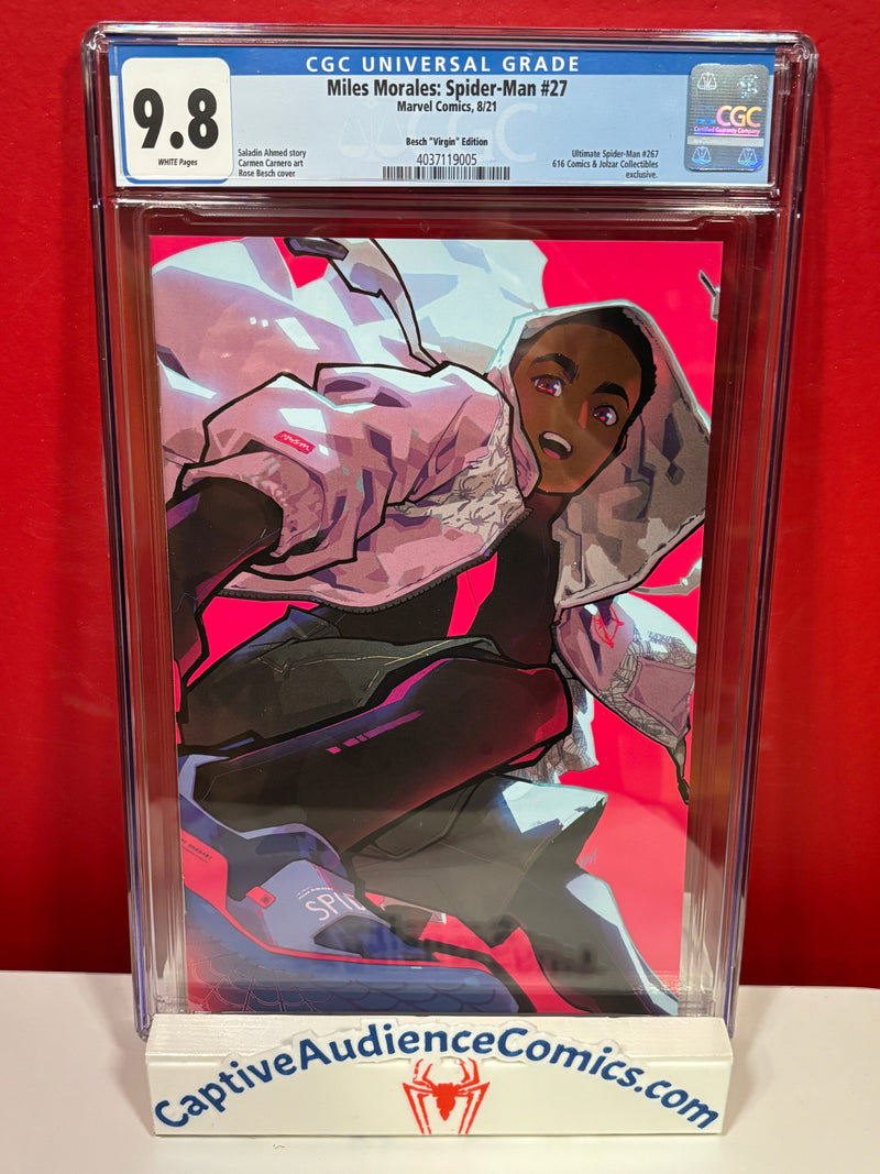 Miles Morales: Spider-Man #27 - Besch Virgin - CGC 9.8