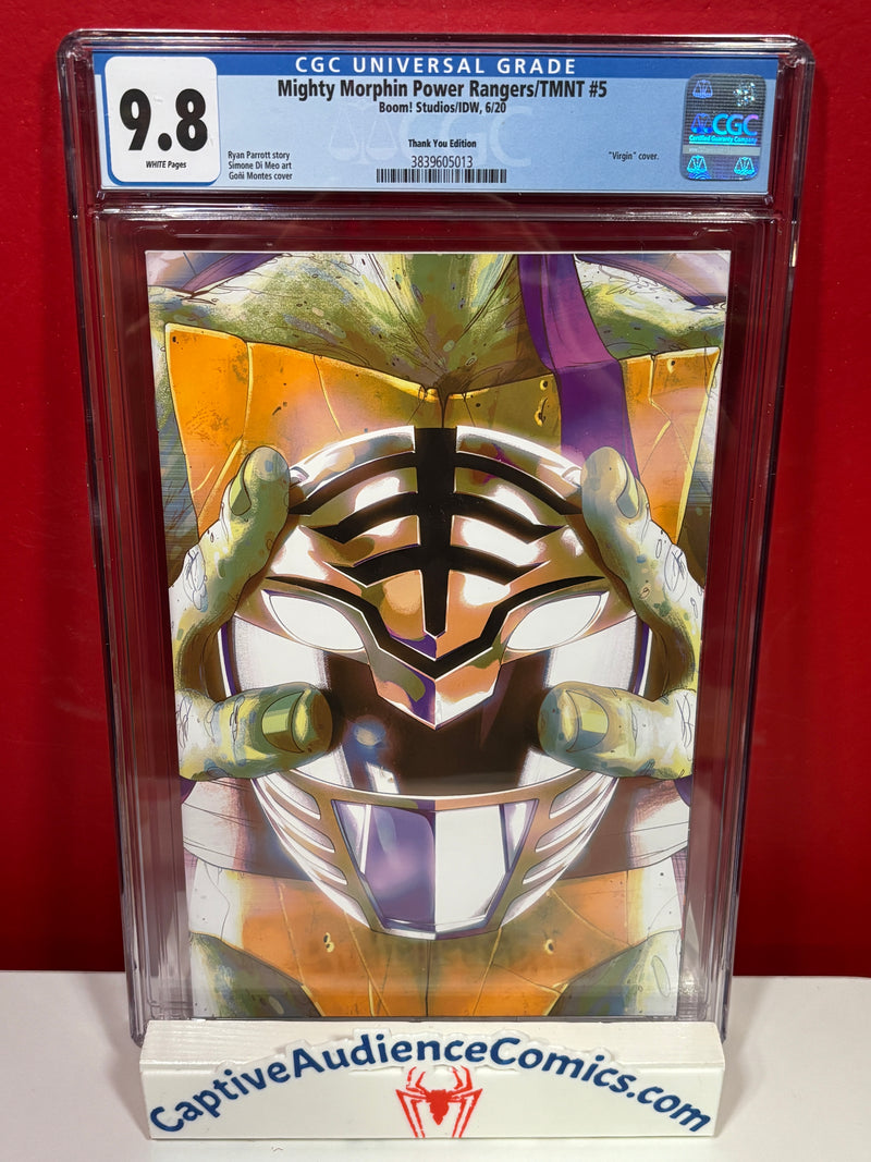 Mighty Morphin Power Rangers/TMNT #5 - Thank You Virgin - CGC 9.8