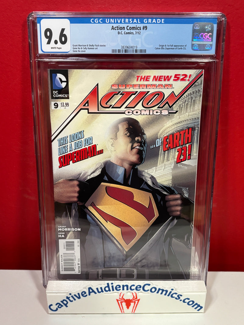 Action Comics, Vol. 2 #9 - 1st Calvin Ellis - CGC 9.6
