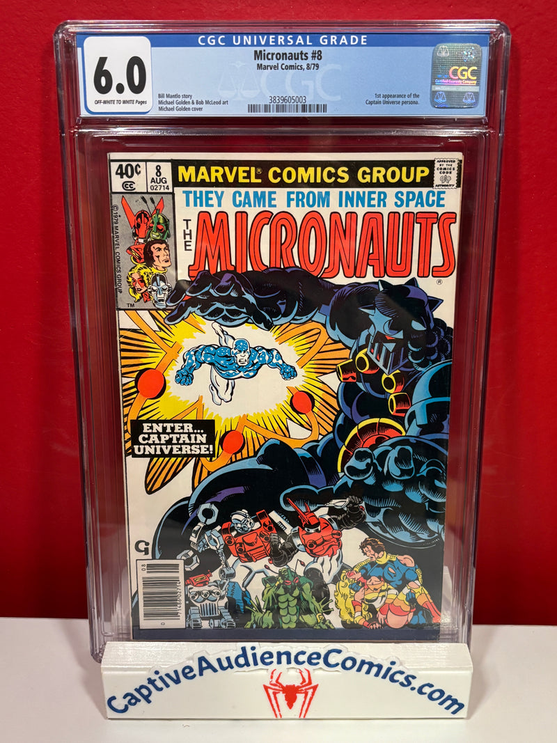Micronauts, Vol. 1 #8 - 1st Captain Universe Newsstand - CGC 6.0