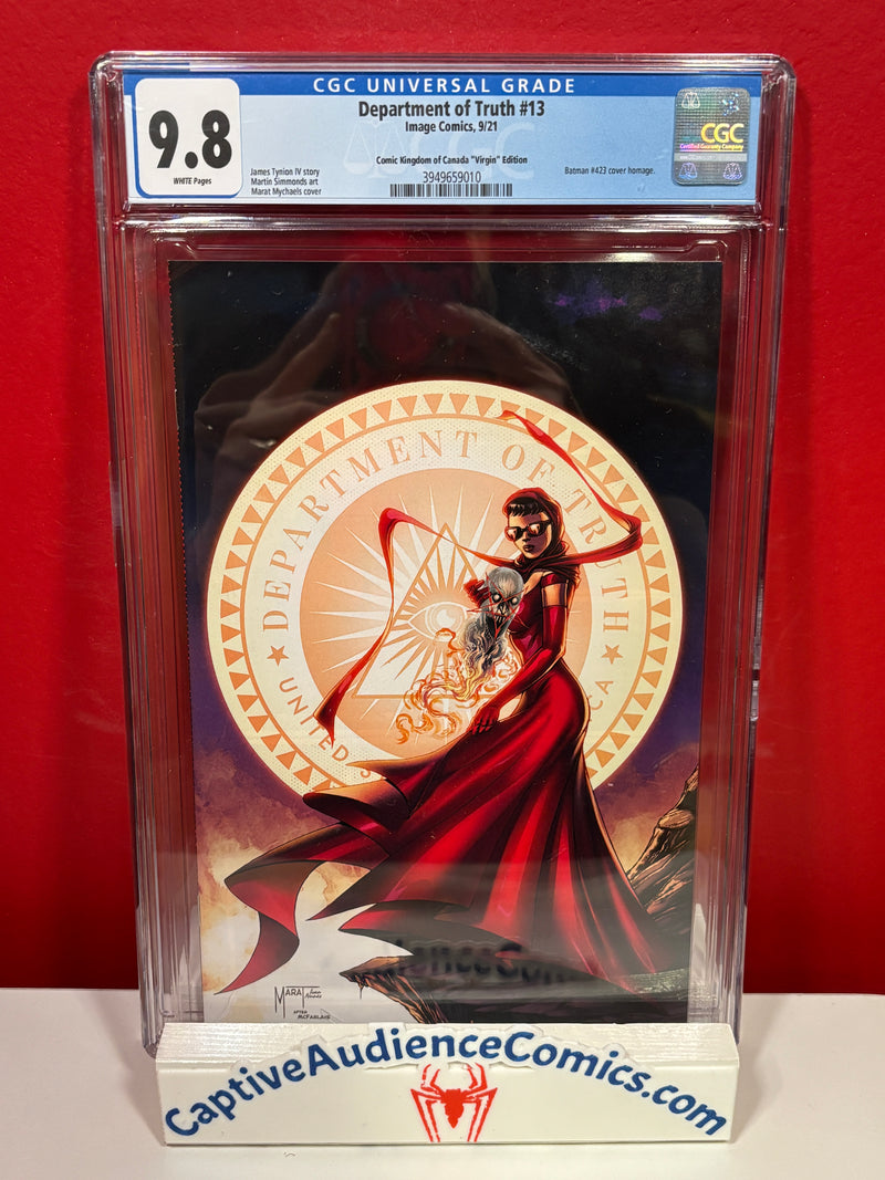 Department of Truth #13 - CKC Batman #423 Virgin - CGC 9.8