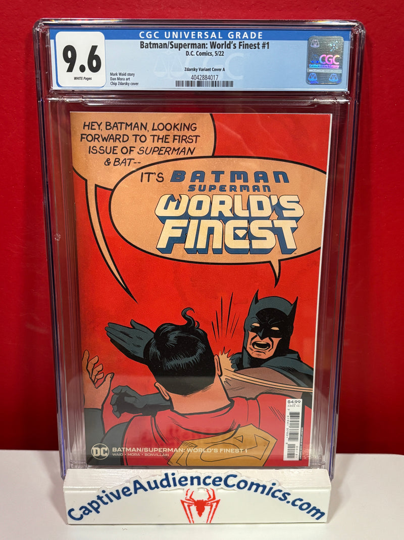 Batman/Superman: World's Finest #1 - Zdarsky Meme Minimal Variant - CGC 9.6