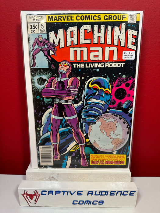 Machine Man, Vol. 1 #5 - Newsstand Variant - FN