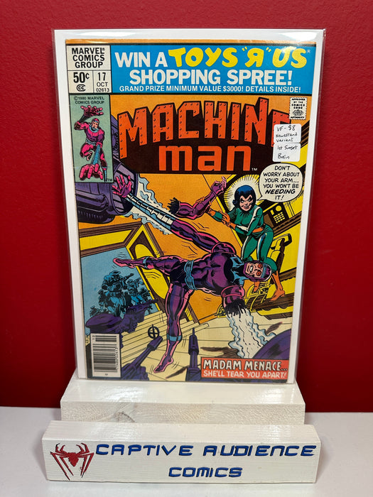 Machine Man, Vol. 1 #17 - Newsstand Variant, 1st Sunset Bain - VF-