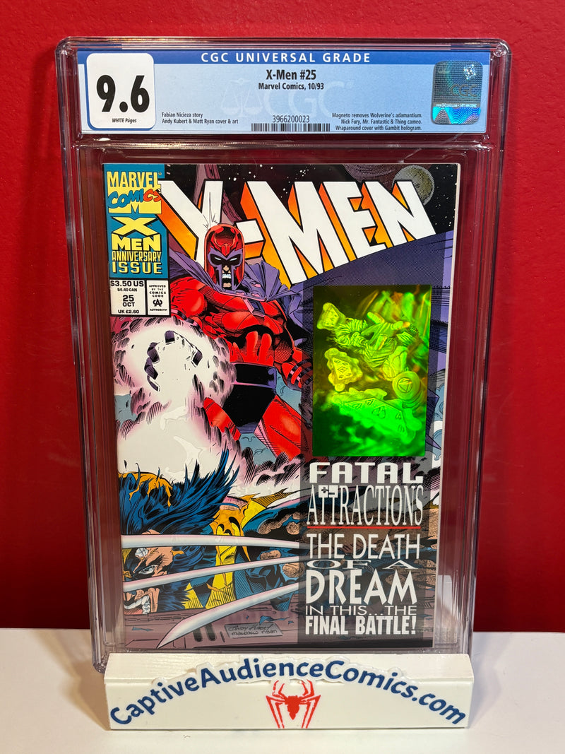 X-Men, Vol. 1 #25 - Gambit Hologram Cover - CGC 9.6