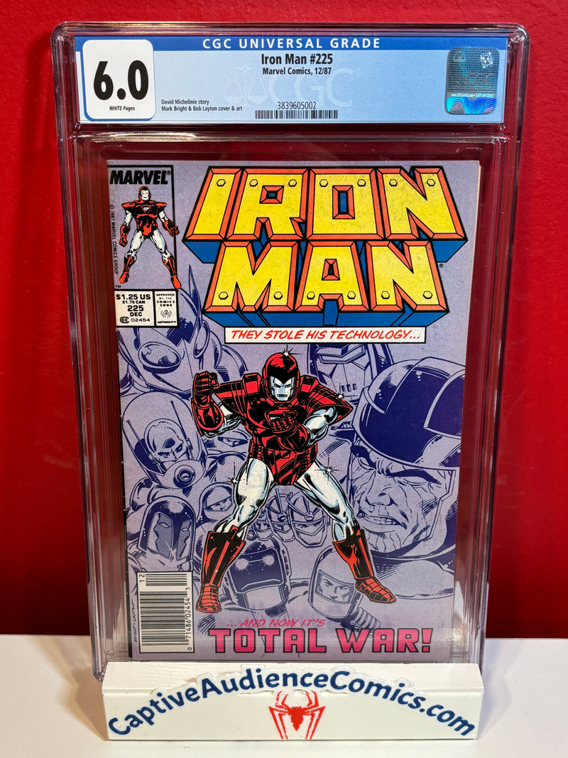 Iron Man, Vol. 1 #225 - Newsstand Edition - CGC 6.0
