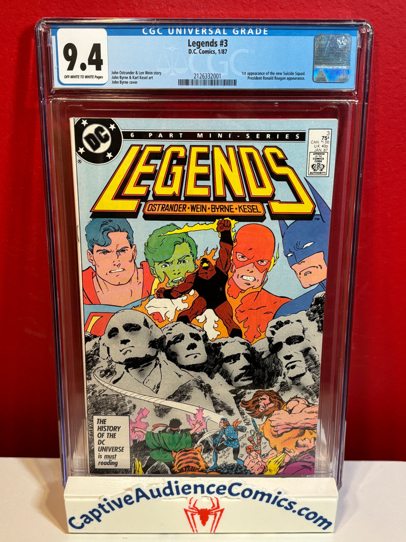 Legends #3 - 1st New Suicide Squad - CGC 9.4