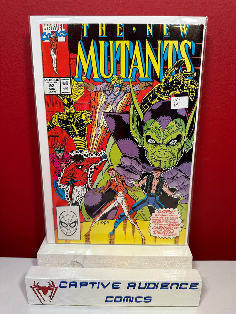 New Mutants, Vol. 1 #92 - VF-
