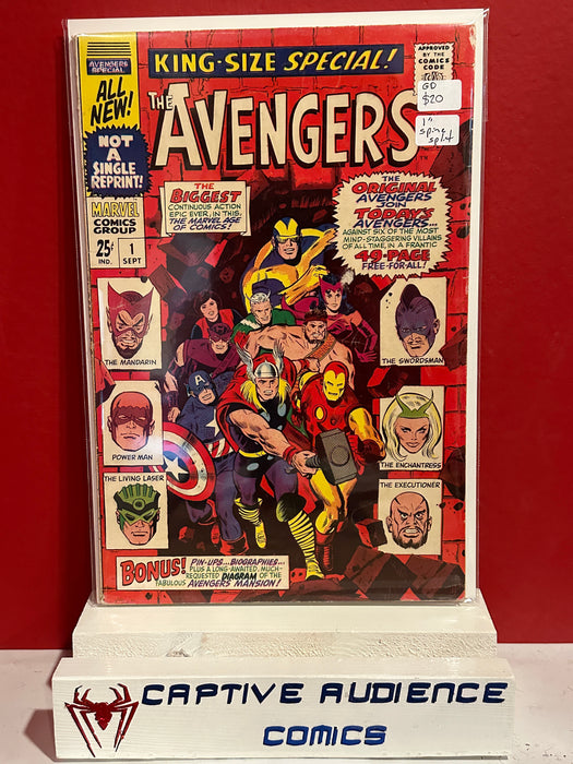 Avengers, The Vol. 1 Annual #1 - 1" Spine Split - GD