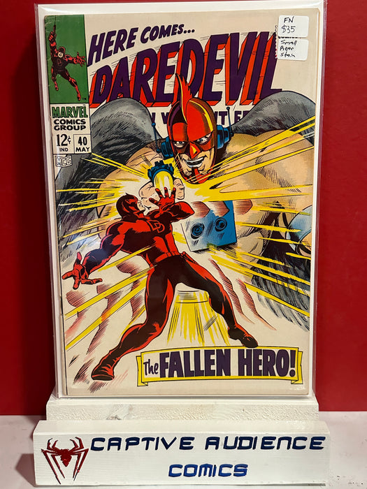 Daredevil, Vol. 1 #40 - Small Rear Stain - FN