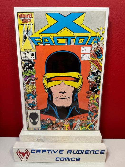 X-Factor, Vol. 1 #10 - 25th Anniversary Frame Cover - VF