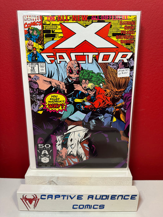 X-Factor, Vol. 1 #72 - 1st Rictor - VF/NM