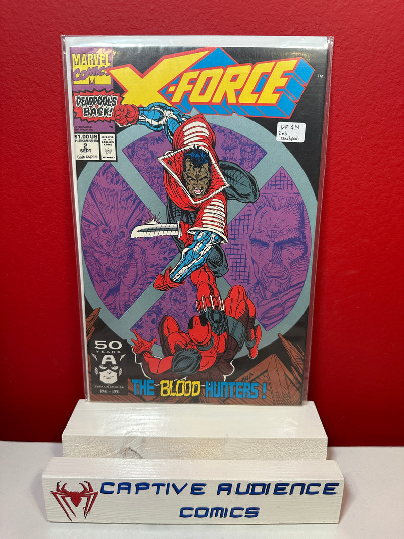 X-Force, Vol. 1 #2 - 2nd Deadpool - VF