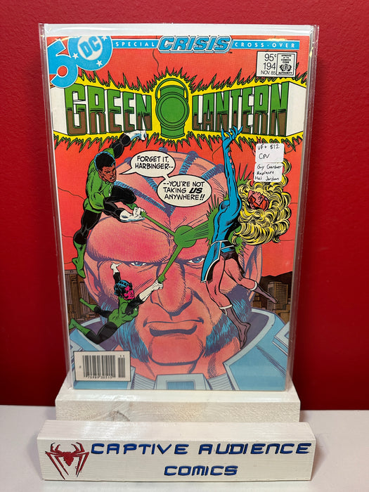 Green Lantern, Vol. 2 #194 - CPV - Guy Gardner Replaces Hal Jordan - VF+