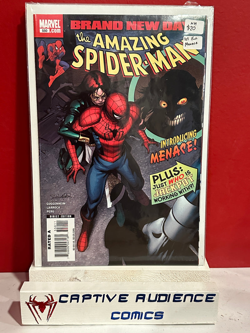 Amazing Spider-Man, The Vol. 2 #550 - 1st Full Menance - NM