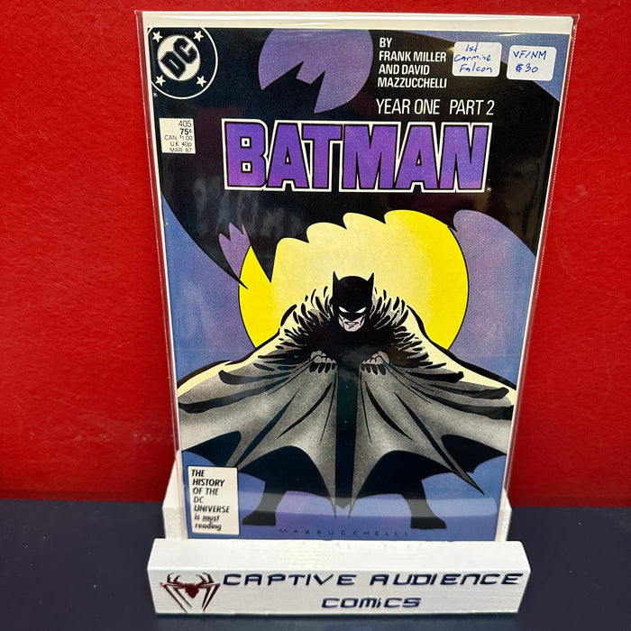 Batman, Vol. 1 #405 - 1st Carmine Falcon - VF/NM