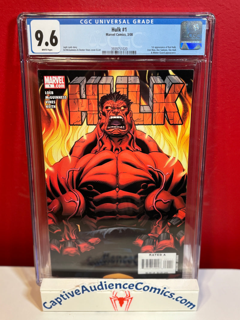 Hulk #1 - 1st Red Hulk - CGC 9.6