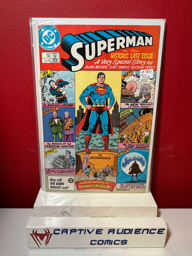 Superman, Vol. 1 #423 - Alan Moore - VF-