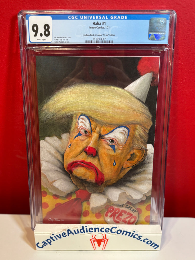 Haha #1 - Trump Virgin - CGC 9.8