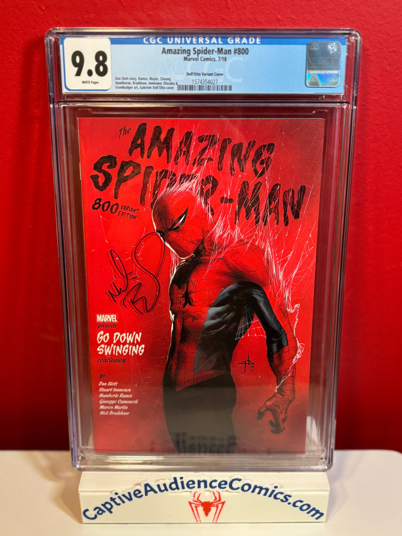 Amazing Spider-Man, The Vol. 4 #800 - Dell'Otto Variant Signed Nick Bradshaw - CGC 9.8