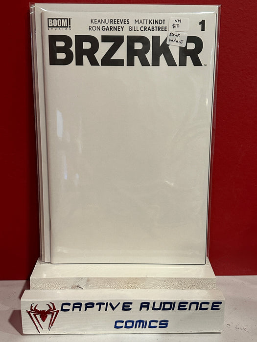 BRZRKR #1 - Blank Variant - NM