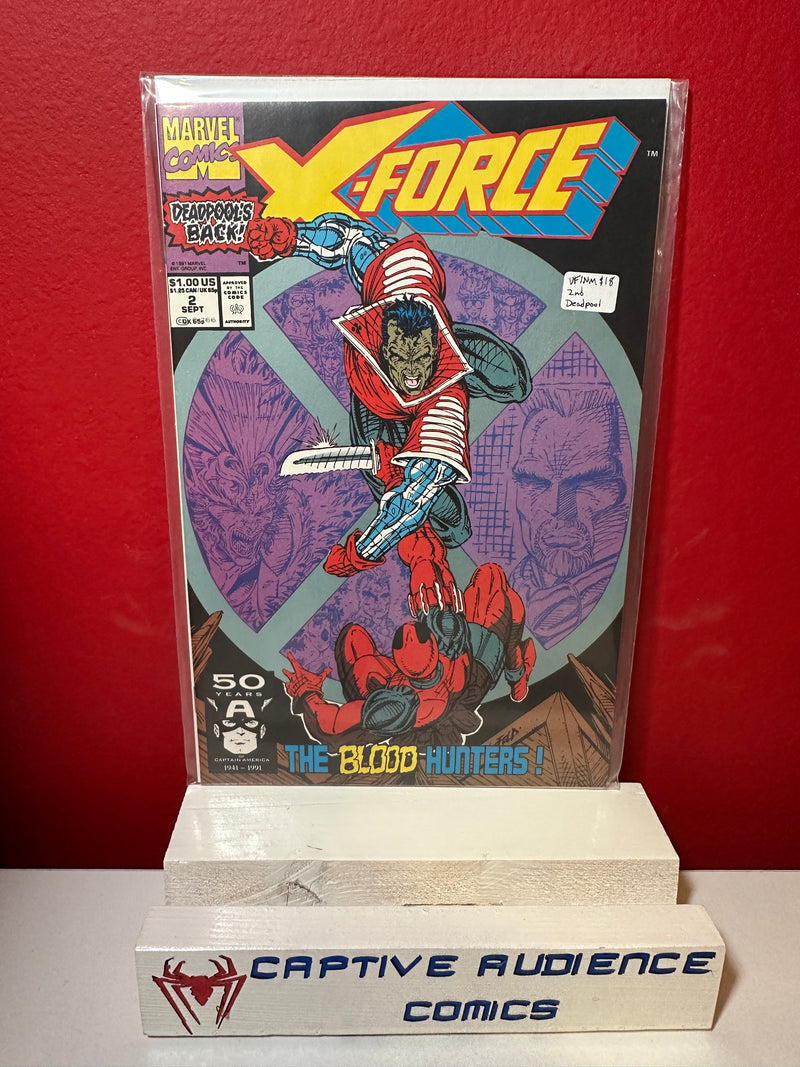 X-Force, Vol. 1 #2 - 2nd Deadpool - VF/NM