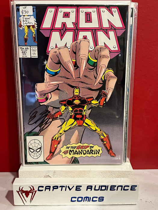 Iron Man, Vol. 1 #241 - Signed Boby Layton - VF