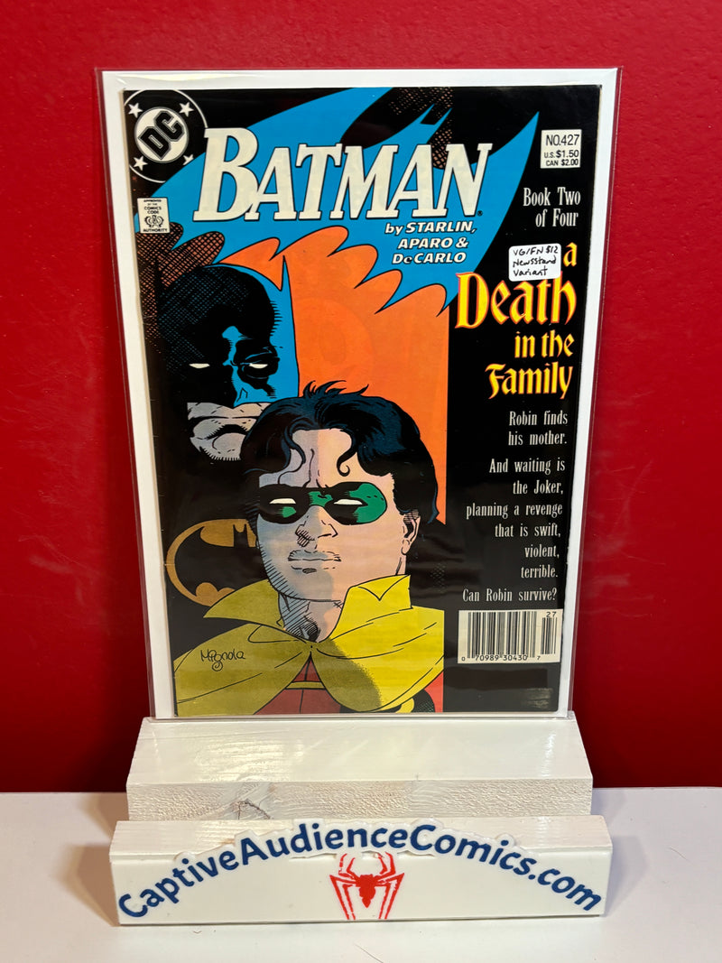 Batman, Vol. 1 #427 - Newsstand Variant - VG/FN
