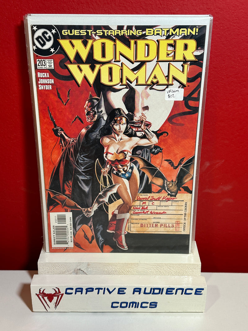 Wonder Woman, Vol. 2 #203 - VF/NM