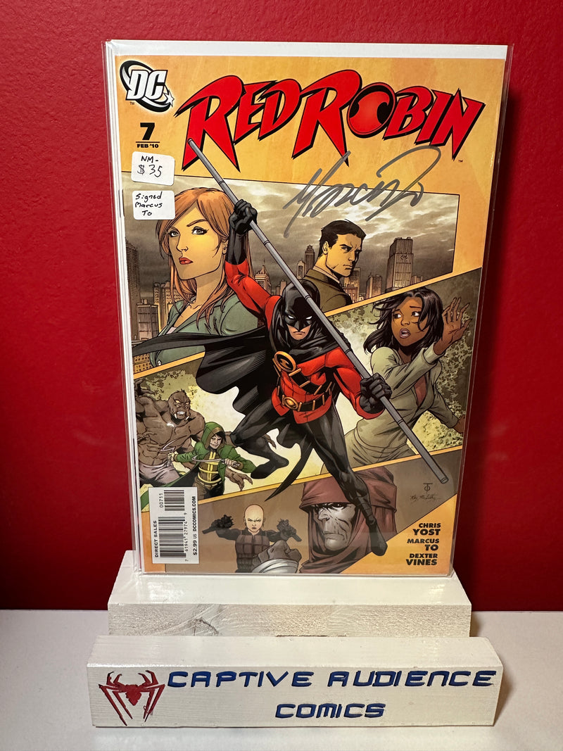 Red Robin #7 - Signed Marcus To - NM-
