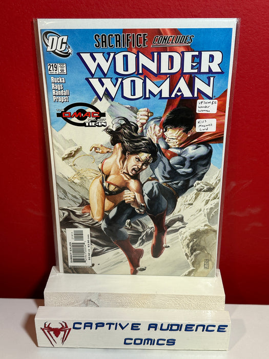 Wonder Woman, Vol. 2 #219 - Wonder Woman Kills Maxwell Lord - VF/NM