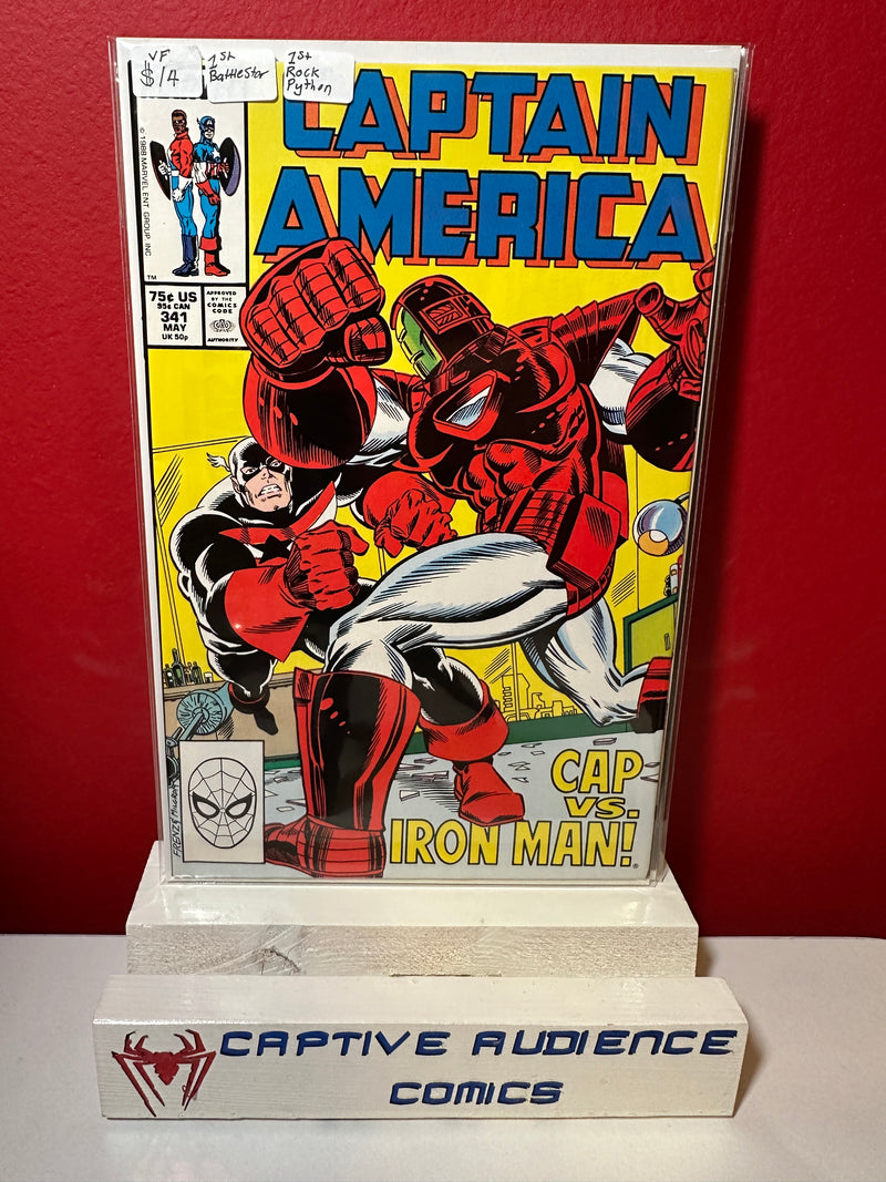 Captain America, Vol. 1 #341 - 1st Battlestar - 1st Rock Python - VF