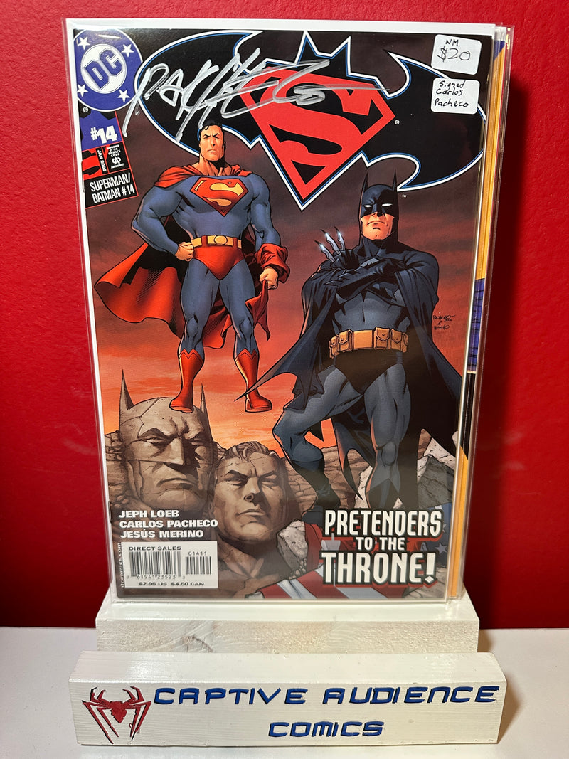 Superman / Batman #14 - Signed Carlos Pacheco - NM